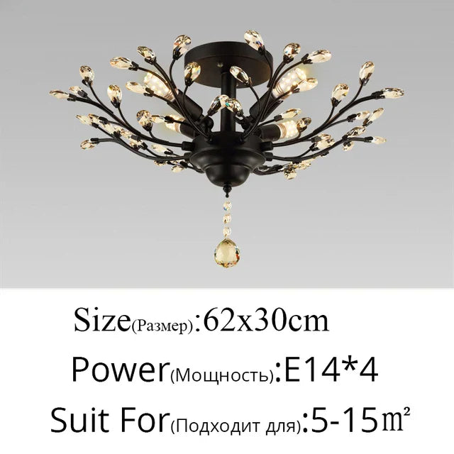 Modern Crystal Chandelier - Perfect for Living Rooms, Dining Areas, and Bedrooms