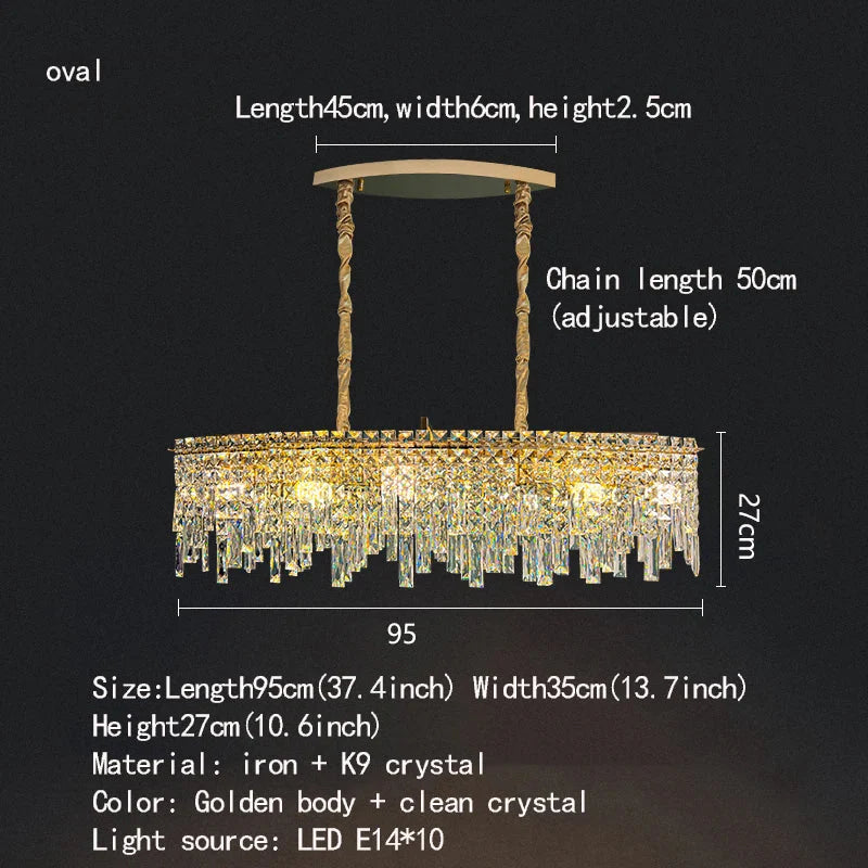 Elegant Golden Round Chandelier - A Creative New Design for Living Rooms, Dining Rooms, and More
