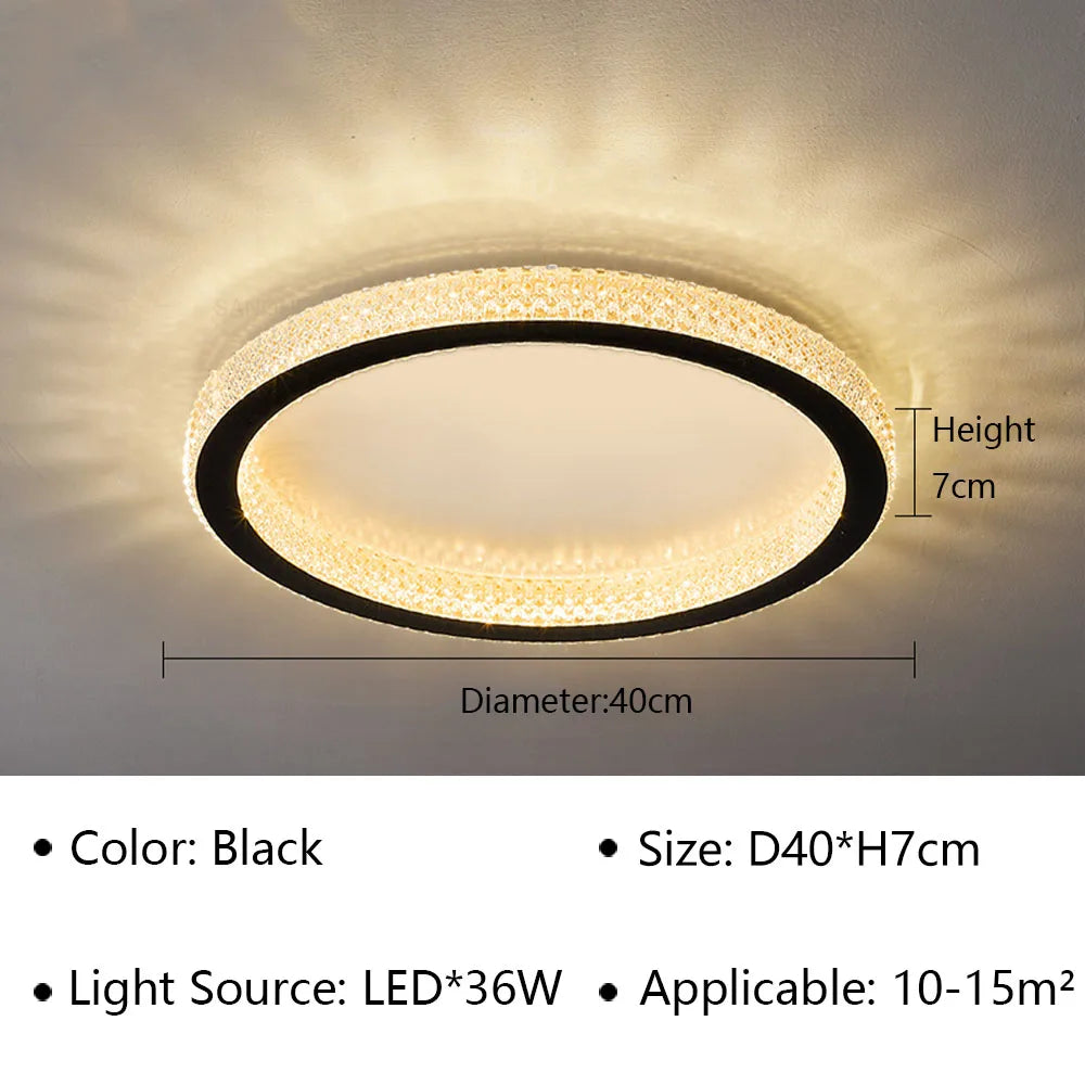 Modern LED Ceiling Lamp - Perfect for Bedroom, Living Room, Dining Room, Study, Hotel Hall - Elegant Ceiling light for Indoor Home Decoration - Lighting Fixture Lustre