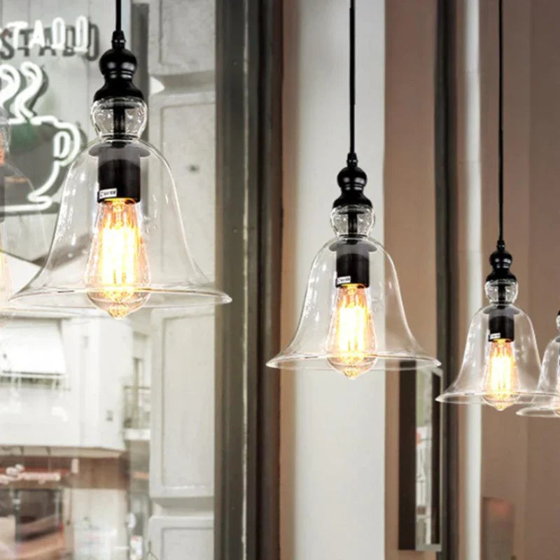 Creative Bell Glass Wall Lamp - Modern Elegance for Bedroom, Living Room, and Aisle