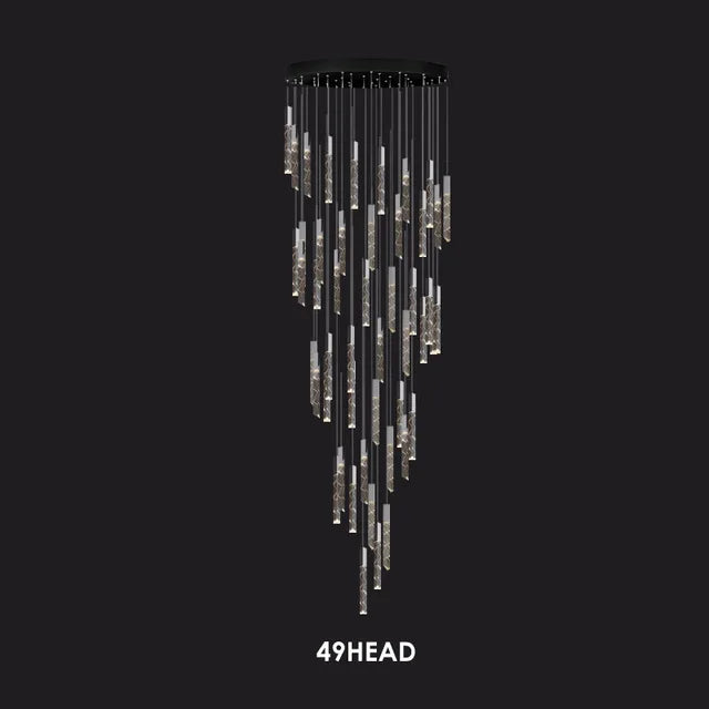 LED Modern Staircase Chandelier - Creative Lighting for Duplex Loft and Villas