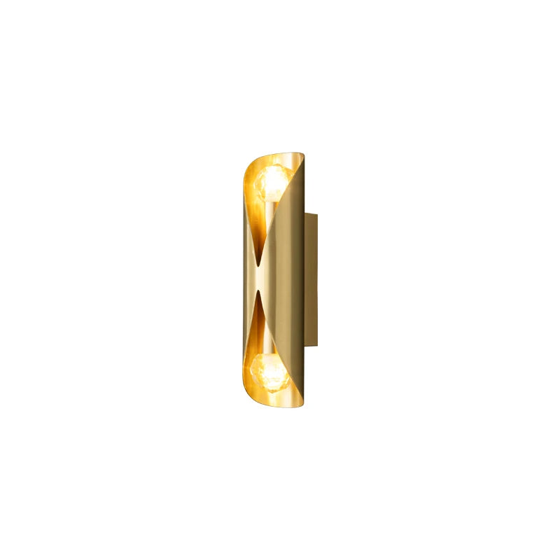 Devin's Modern Brass Crystal Simple Wall Lamp - Elegance for Your Living Spaces
