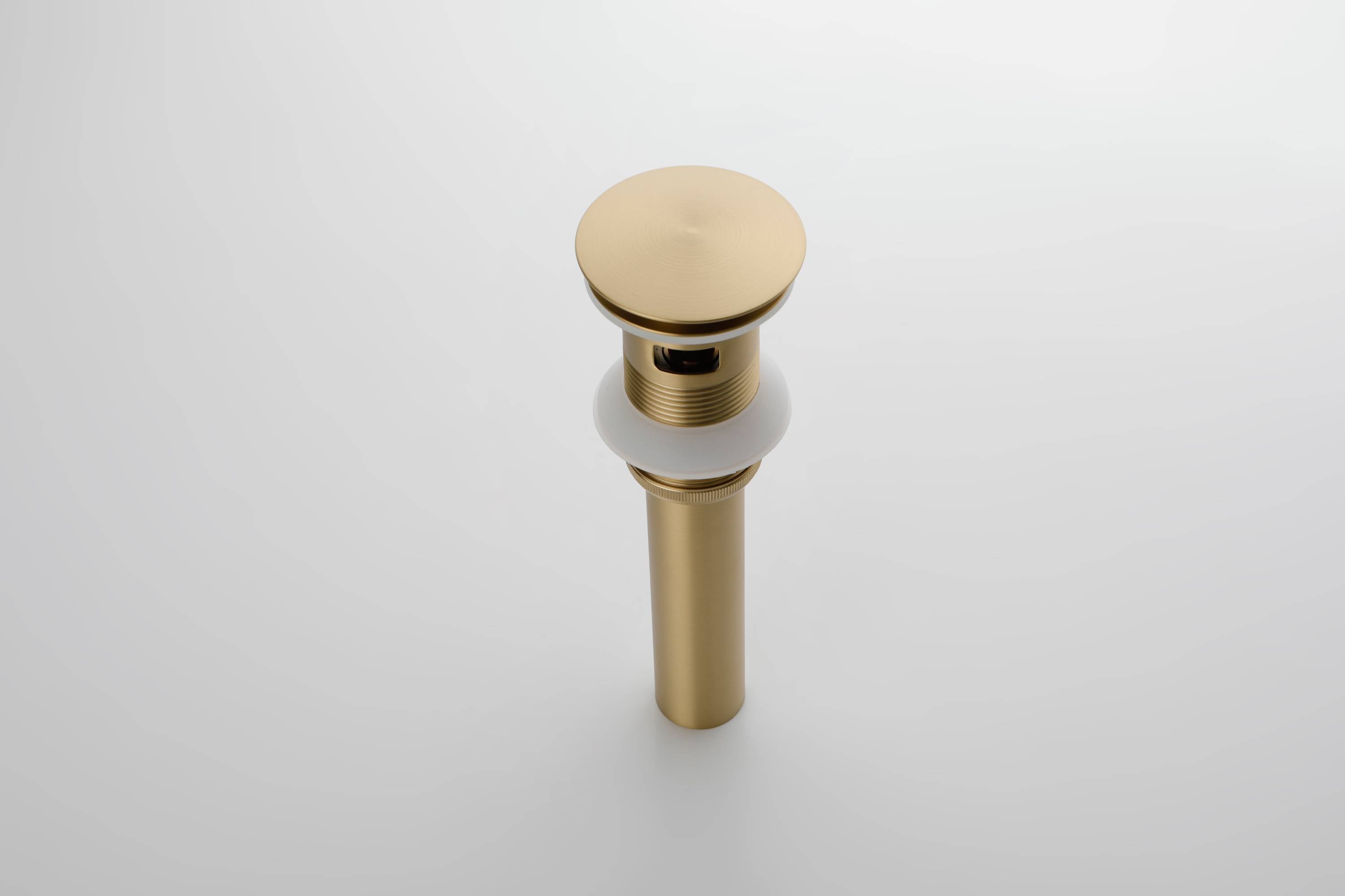 Brushed Gold or matte black or brushed nickel Bathroom Sink Faucet single handle with pop up overflow brass drain