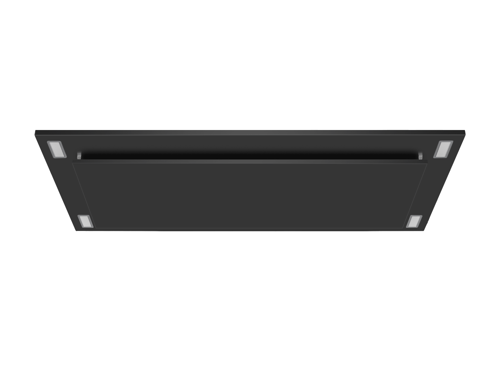 600 CFM Black Flush Ceiling Mount Range Hood - VICTORY Sunset