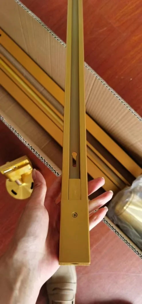 Led Gold Track Light Lamps Golden Tracking Lighting Spot Lights System Rail COB Spotlights For Home Living Clothing Store