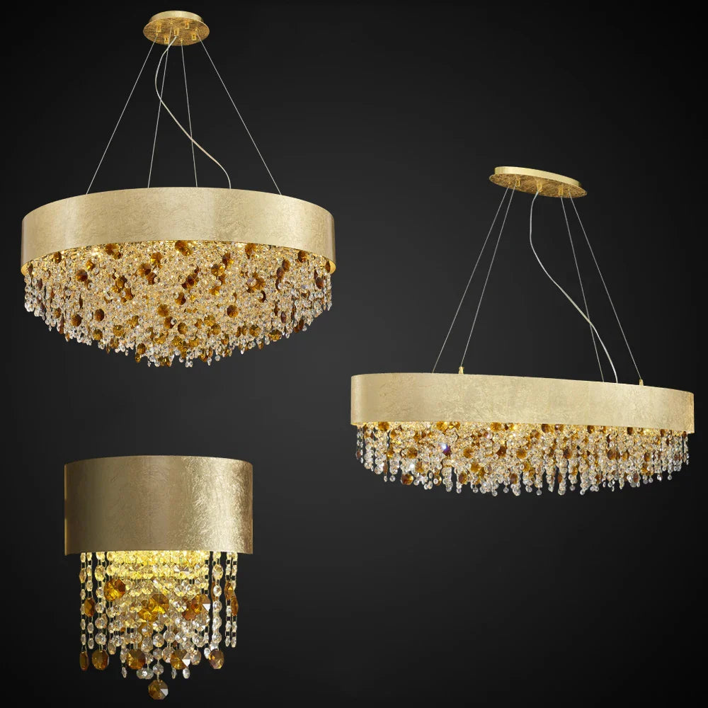 Ricardo - New Modern Bedroom Golden Retro Wall Lamp - Elevate Your Space with Luxury Crystal Lighting
