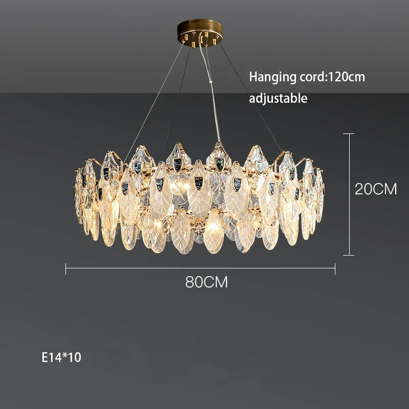 Petal-Shaped Ceiling Chandelier - A Unique Bedroom and Living Room Lighting Fixture