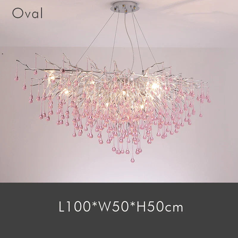 Creative Tree Branch Chandelier - Illuminate Your Bedroom or Girl's Room with Whimsical Charm