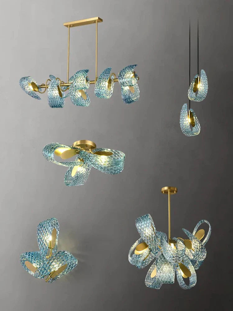 Aria's Modern Glass Wall Lamp - Creative Light Luxury for Your Corridor and TV Background