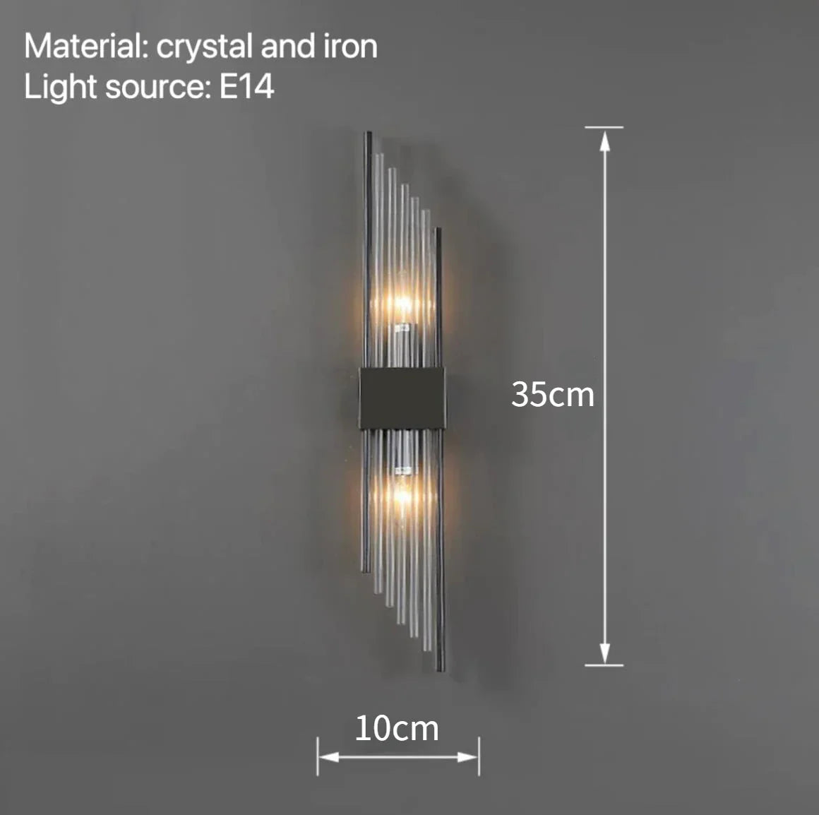 Isla - Modern Wall Lamps for Bedroom Bedside Hotel Living Room Sconce Lights Decoration Background Fixtures Crystal Hallway Stairs Led