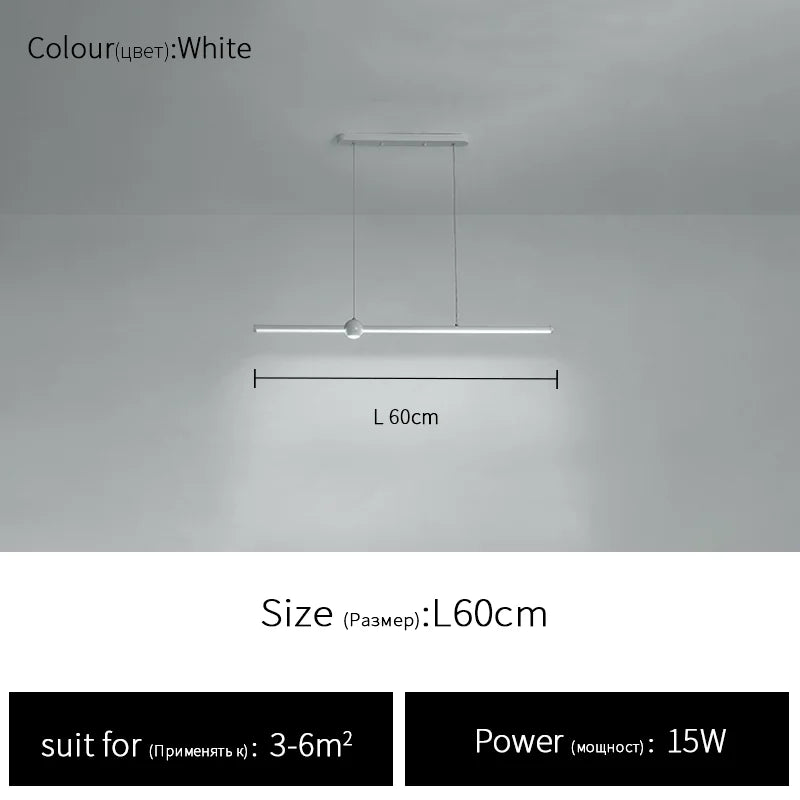 Nordic LED Chandelier - Minimalist Design for Restaurants, Bars, Living Rooms, and Bedrooms