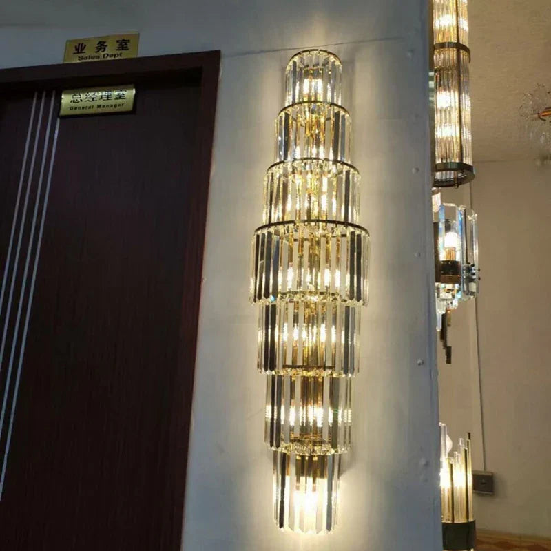 Avery's Crystal LED Wall Lamp - Simple Elegance for Your Living Spaces