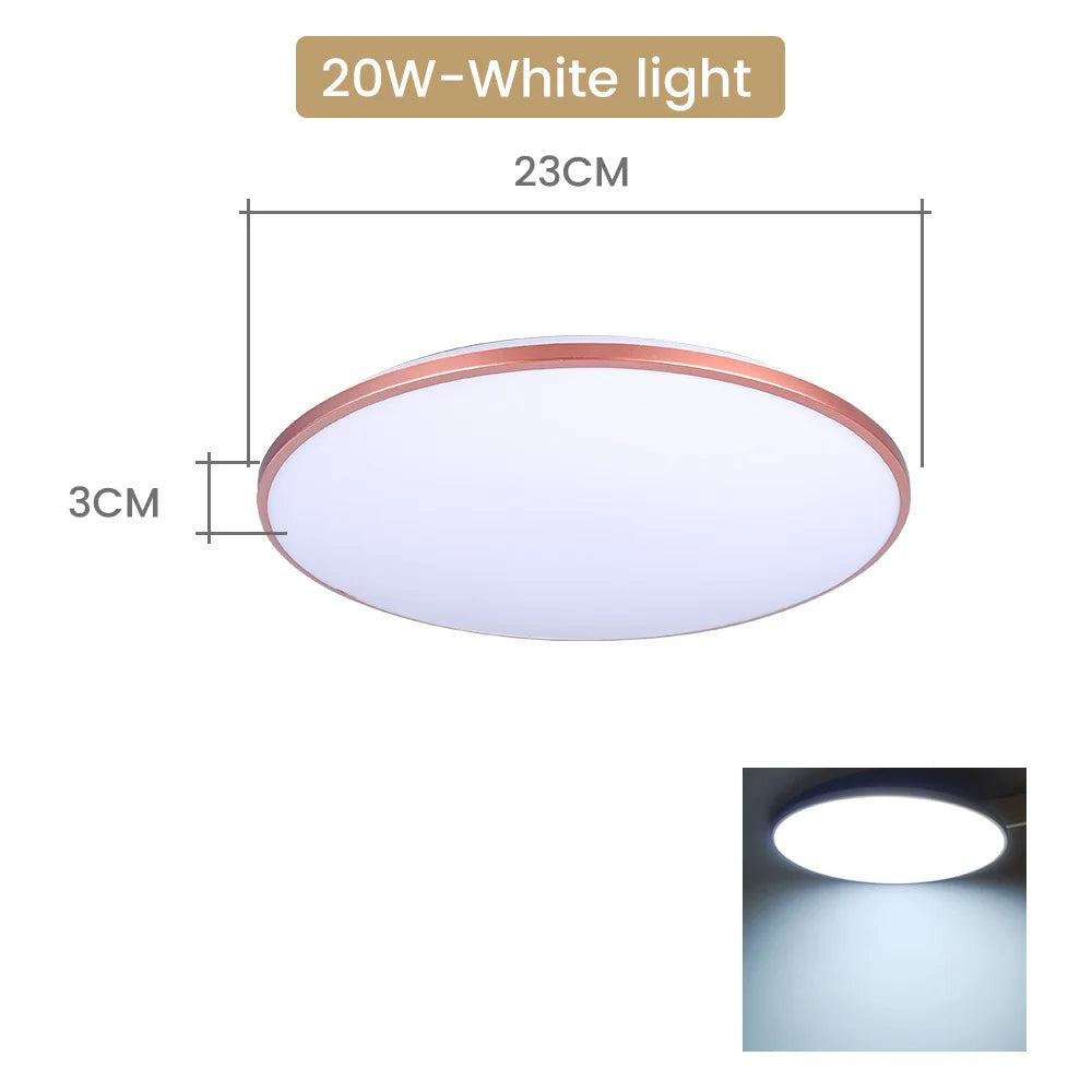 Modern LED Ceiling Chandelier - Versatile Lighting for Large Rooms - Available in 48W, 36W, and 20W