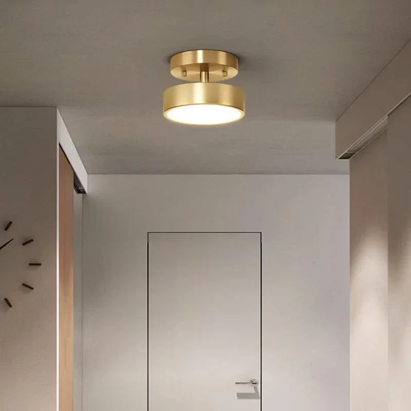 Stylish Modern LED Ceiling Chandelier Lights - Ideal for Bedroom Decor, Living Rooms, Kitchens, and More, with Adjustable Brass Lamp Angle for Stairs and Aisle Illumination