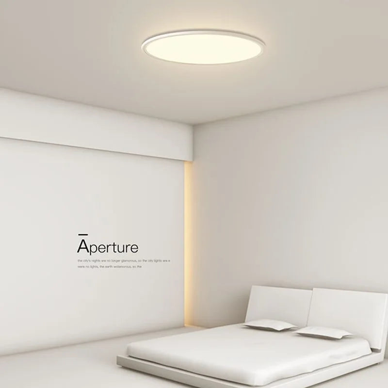 Living Room Ceiling Light - Modern Minimalist Lighting Fixture, Ultra-Thin Nordic Bedroom Light, Indoor Lighting LED Fixture