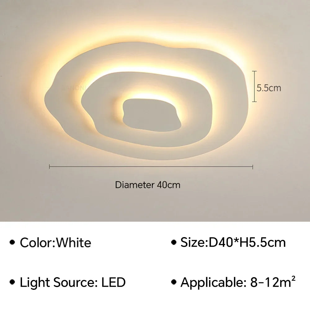 Nordic LED Corrugated Ceiling Lamp - Perfect for Living, Dining Room, Bedroom, Children's Study Room, and Aisle - Stylish Lighting Fixture Lustre for Home Decor