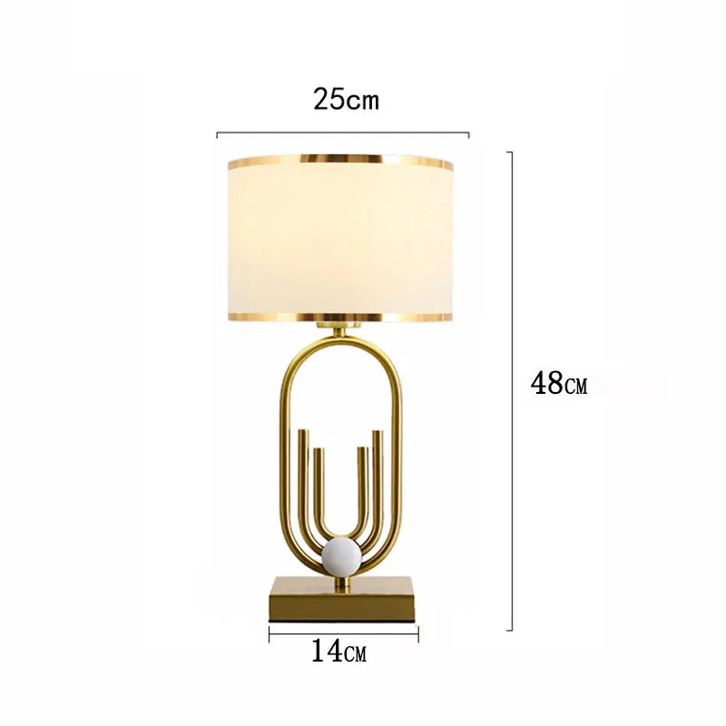 Nordic Luxury Table Lamp - Modern and Romantic Bedside Decoration for Bedroom and Living Room