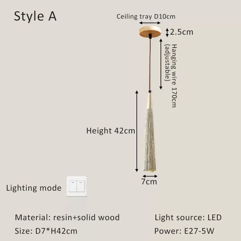 Wabi-Sabi Cream Style LED Chandelier - Minimalist Elegance for Your Living, Dining, and Bedroom