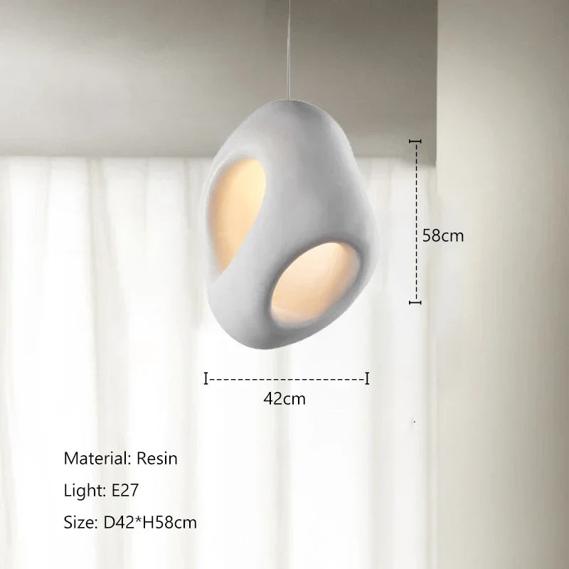 Nordic Creative Wabi-Sabi Wind LED Pendant Lights - Unique Home Decor for Bedrooms, Dining Rooms, and Bedside Lighting