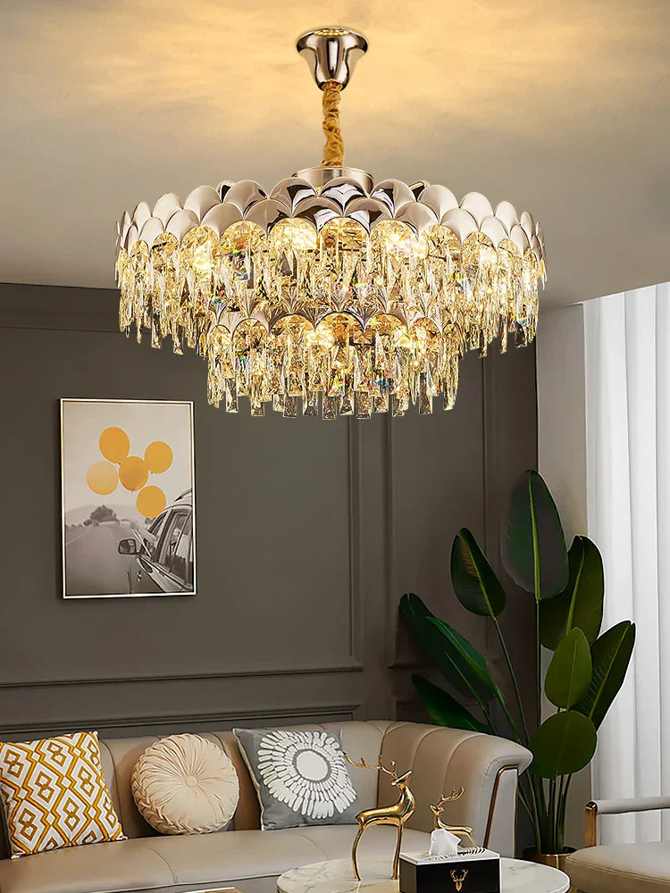 New Design Modern Luxury Golden Chandelier - Opulent Illumination for Bedrooms, Halls, and Dining Spaces