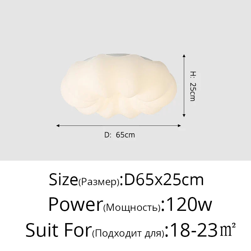 Clouds Ceiling Light - Perfect for Dining Room, Children's Bedroom, Hall - White LED Chandelier - Creative Decorative Lighting Fixture for Daily Illumination