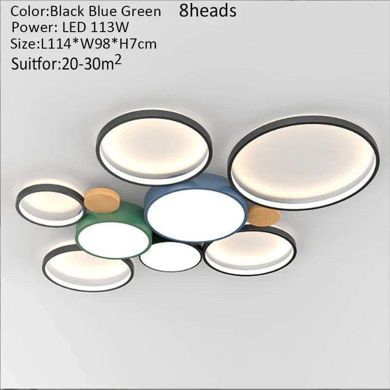 New Nordic LED Ceiling Light - Modern Interior Decoration for Living Room and Bedroom
