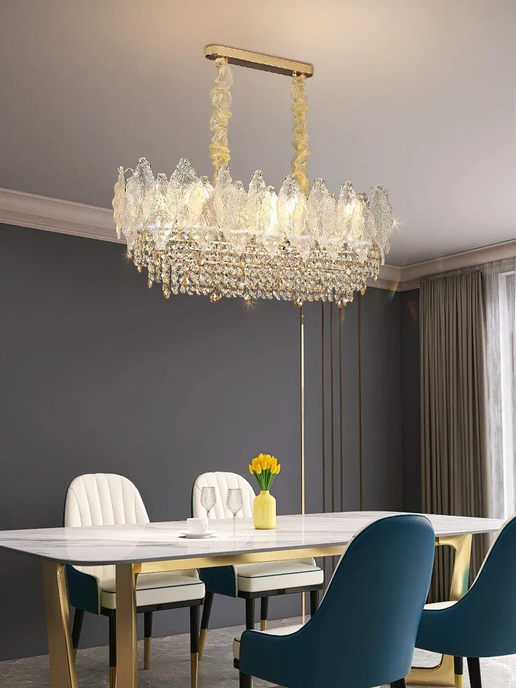 Elegant French Crystal Chandelier - Postmodern Light Luxury for a Luxurious Atmosphere in Living Rooms, Dining Rooms, and Bedrooms