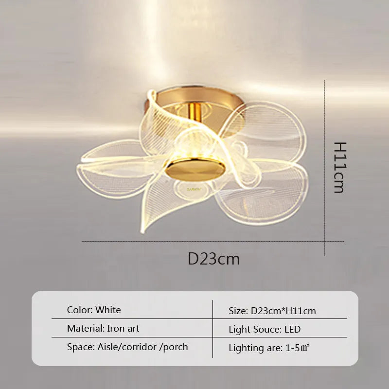 LED Ceiling Light Acrylic led ceiling Lamp Living Room Bedroom Creative Lamp Minimalist Balcony Cloakroom Lighting Fixture