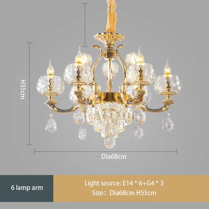 European Modern Simple Chandelier - Luxury Lighting for Home, Villa, Hotel, and Duplex Architectural Spaces