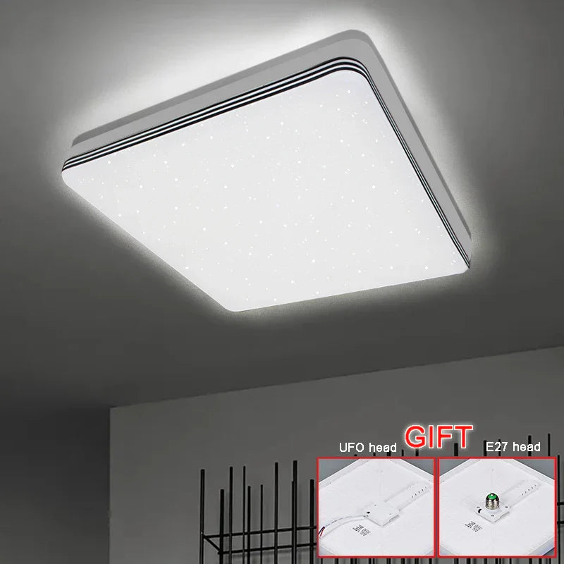 Ultra-Thin LED Ceiling Lamp - Modern Creative Lighting for Living Room, Bedroom, and Kitchen