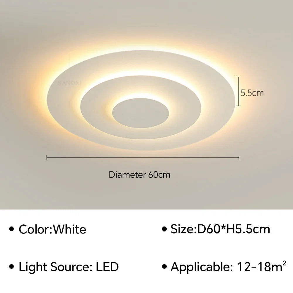 Nordic LED Corrugated Ceiling Lamp - Perfect for Living, Dining Room, Bedroom, Children's Study Room, and Aisle - Stylish Lighting Fixture Lustre for Home Decor