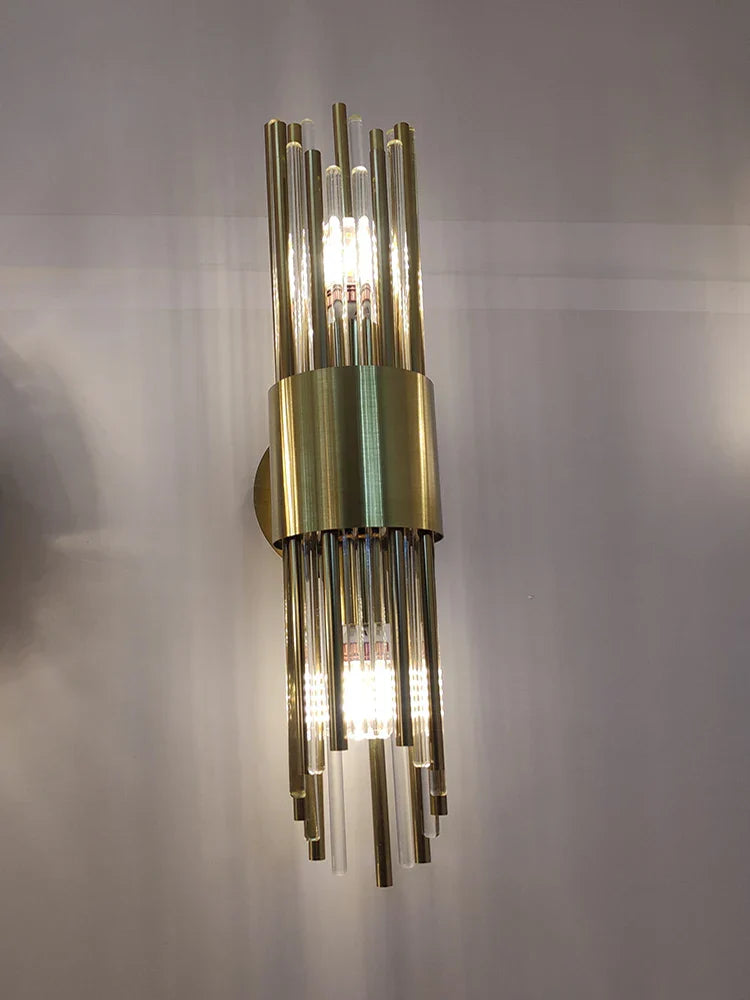 Hazel's Luxury Gold LED Wall Lamp - Elegant Lighting for Your Foyer and Dining Room
