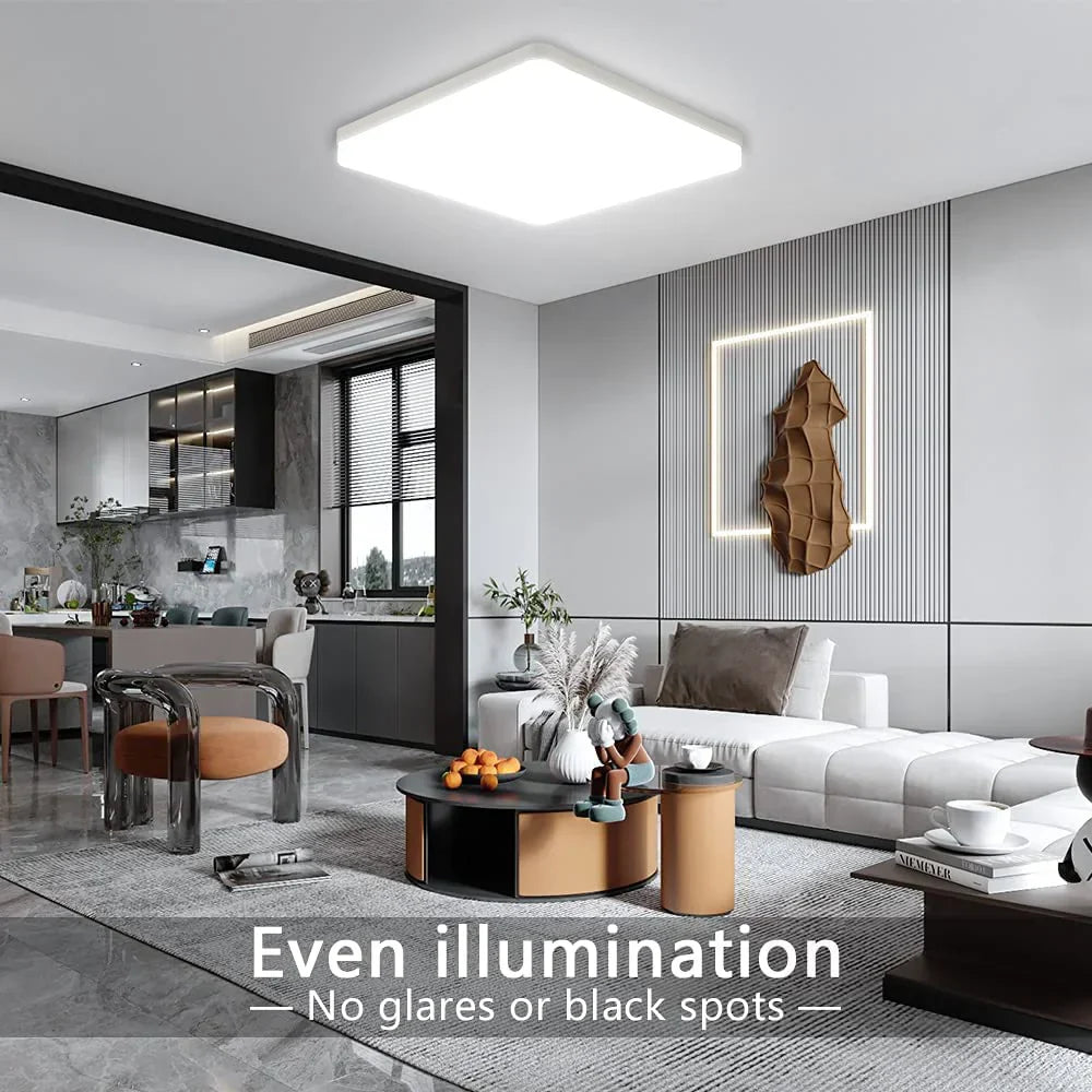 New Round/Square LED Ceiling Lights - Various Wattages and Light Tones - Ideal for Living Rooms and Bathrooms