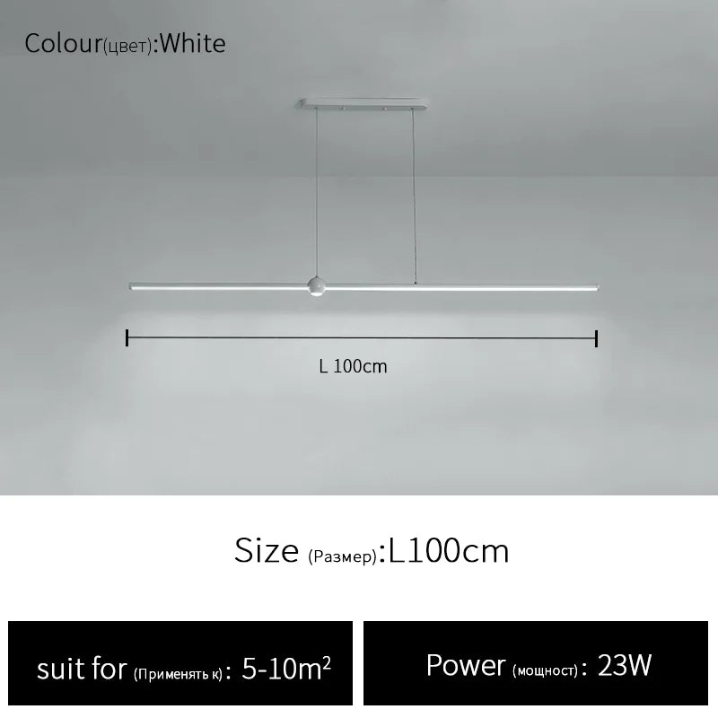 Nordic LED Chandelier - Minimalist Design for Restaurants, Bars, Living Rooms, and Bedrooms