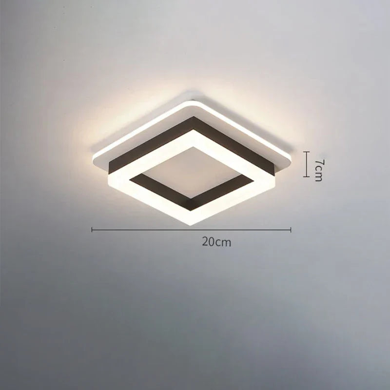 Nordic LED Ceiling Lamp - Indoor Lighting Fixture for Bedroom, Dining, Living Room Decoration, Balcony, Cloakroom, Aisle, and Corridor - Ceiling Light