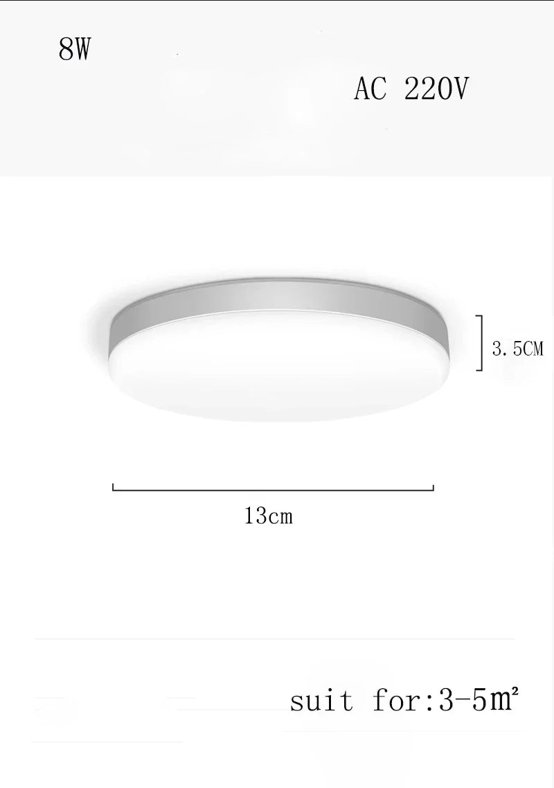 Modern LED Ceiling Chandelier - Versatile Lighting for Large Rooms - Available in 48W, 36W, and 20W