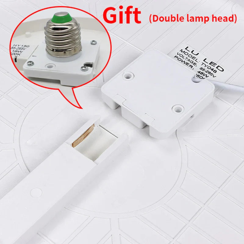 Ultra-Thin LED Ceiling Lamp - Modern Creative Lighting for Living Room, Bedroom, and Kitchen