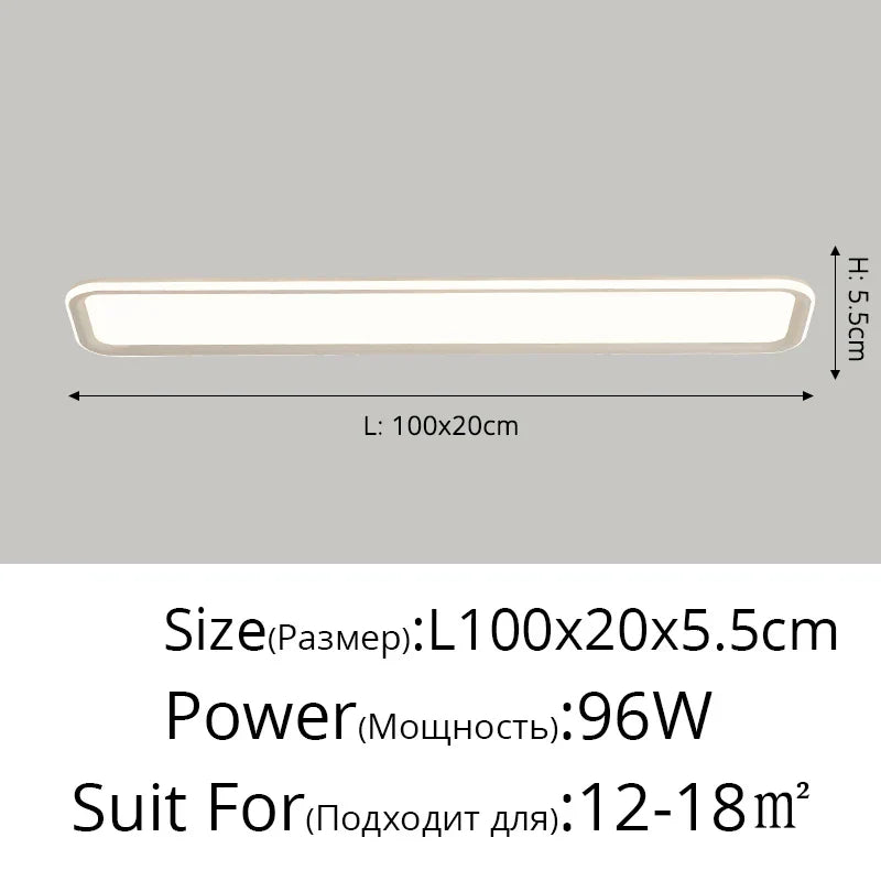 Corridor Aisle Lamps LED Ceiling Lights - White and Yellow Lamps for Hallway, Balcony - Indoor Lighting Decorative Fixtures in White and Black