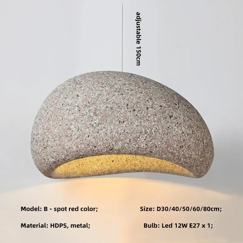 Nordic Minimalist Wabi-Sabi E27 LED Chandelier - Elevate Your Dining, Living, and Bedroom Spaces with Serene Elegance