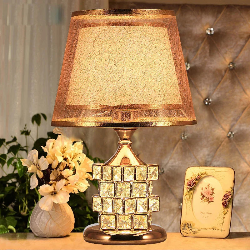 Modern Crystal Table Lamp - European Luxury for Elegant Home Decor and Wedding Gift Ideas