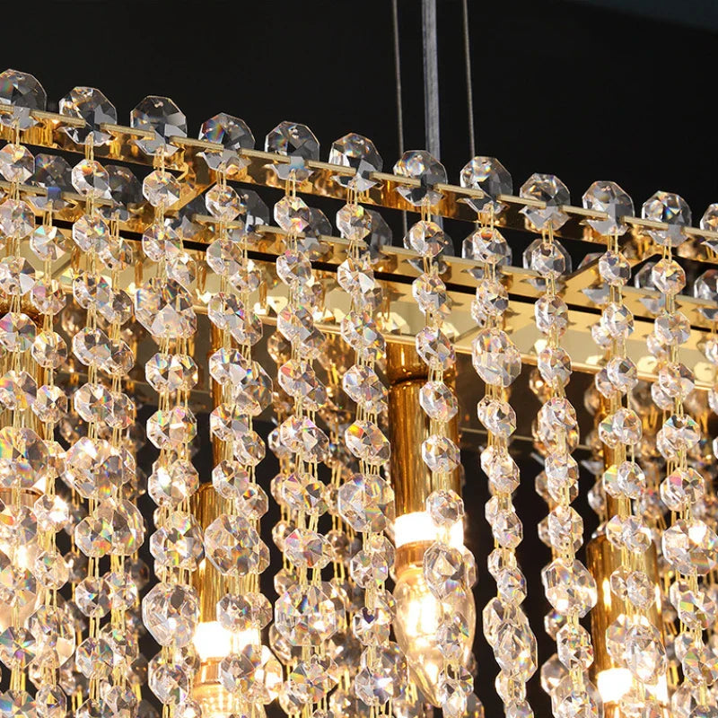 Chic Light Luxury Living Room Chandelier - Ideal for Creating Atmosphere in Lobbies, Showrooms, Bedrooms, and Dining Rooms