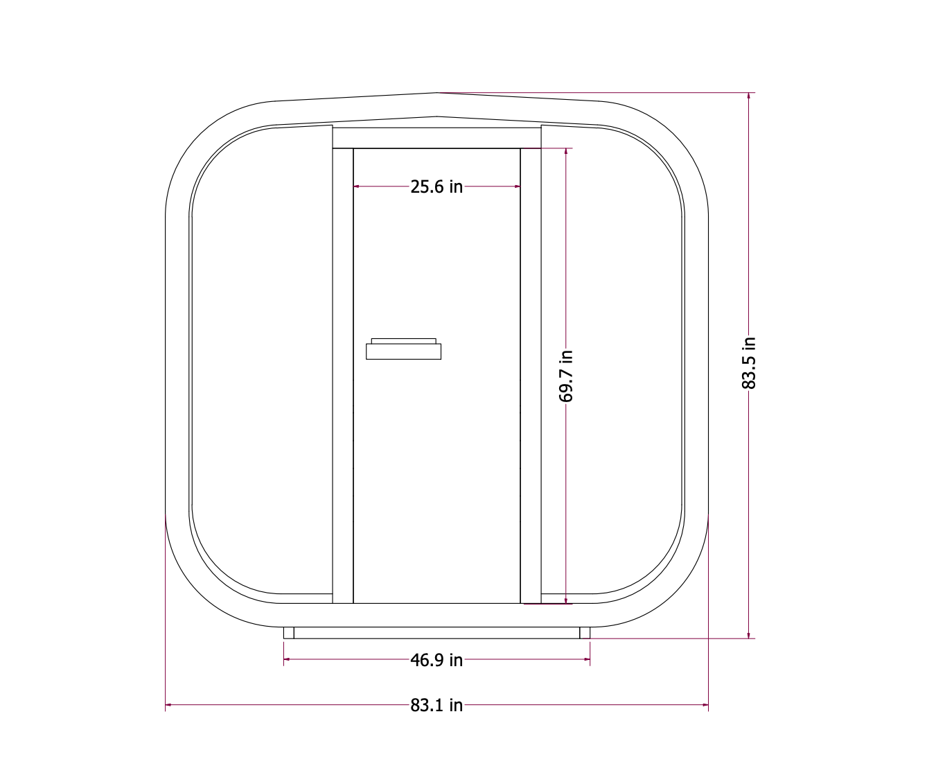 Mande Spa MW16 ThermoWood Outdoor Sauna