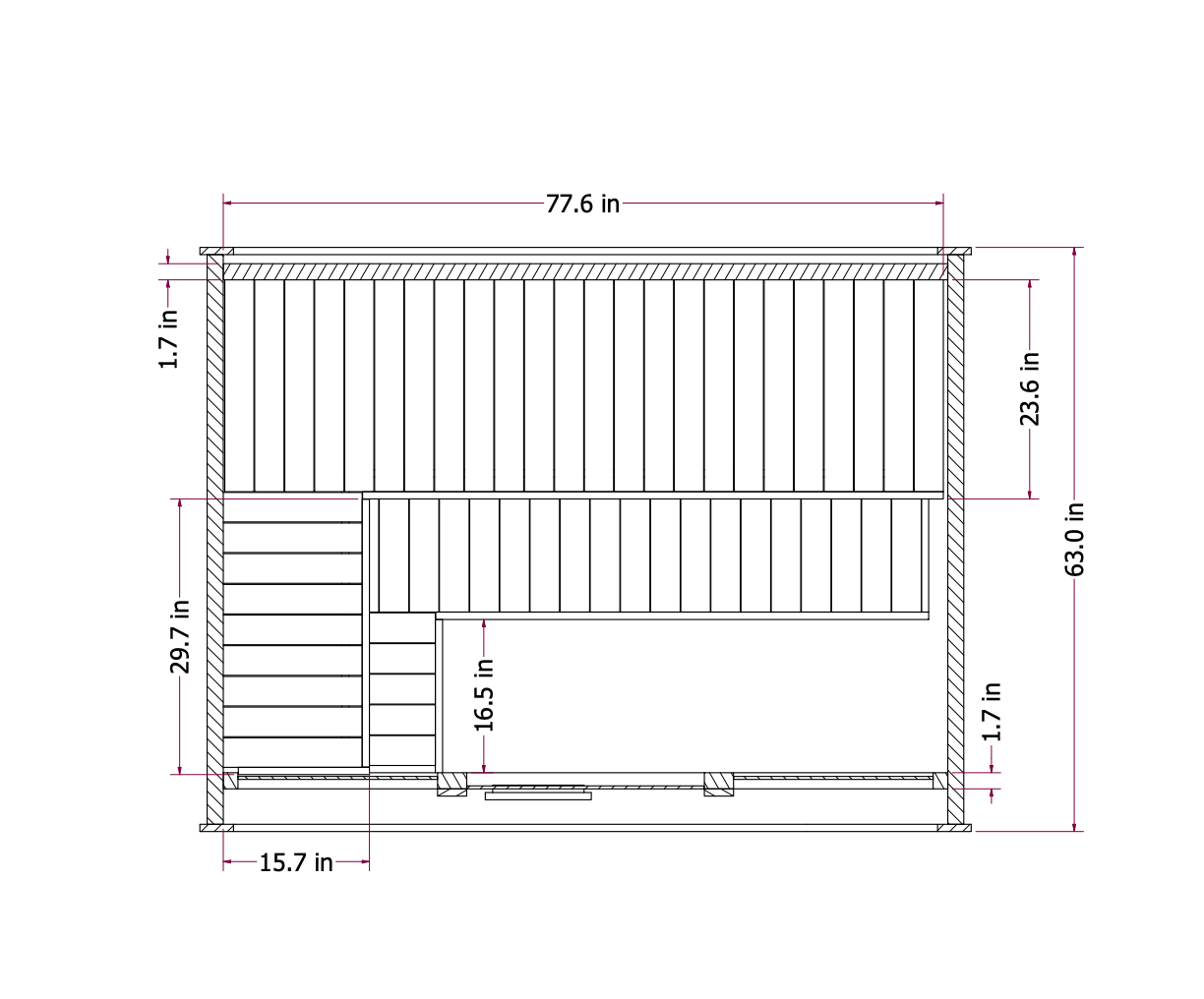 Mande Spa MW16 ThermoWood Outdoor Sauna