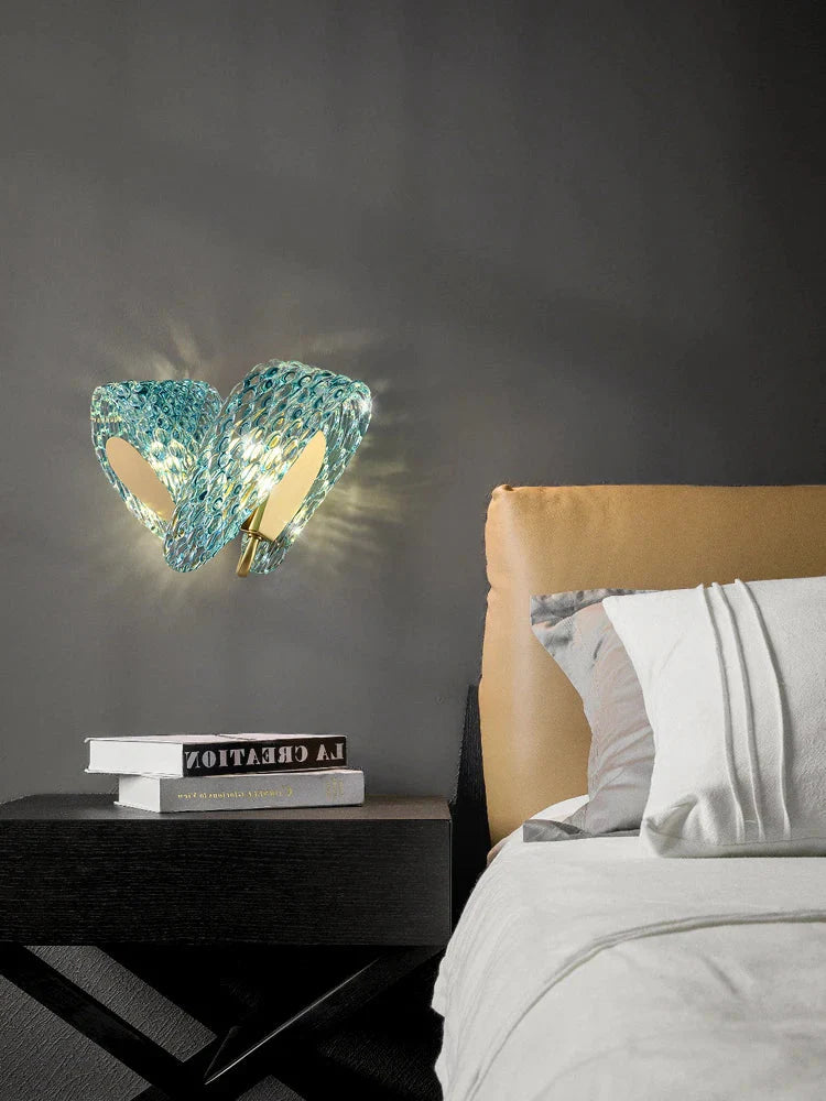 Aria's Modern Glass Wall Lamp - Creative Light Luxury for Your Corridor and TV Background