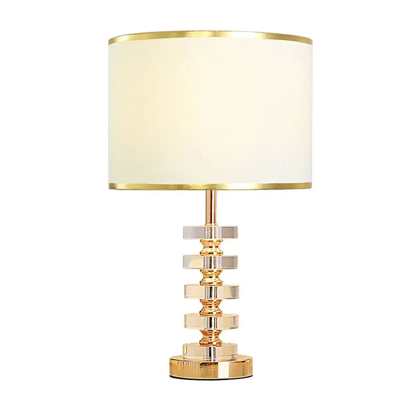 Luxury Crystal Table Lamp - Post Modern American Style Bedside Lamp