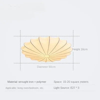 Danish Design LED Ceiling Light - Creative Fabric Chandelier for Elegant Home and Hospitality Decor