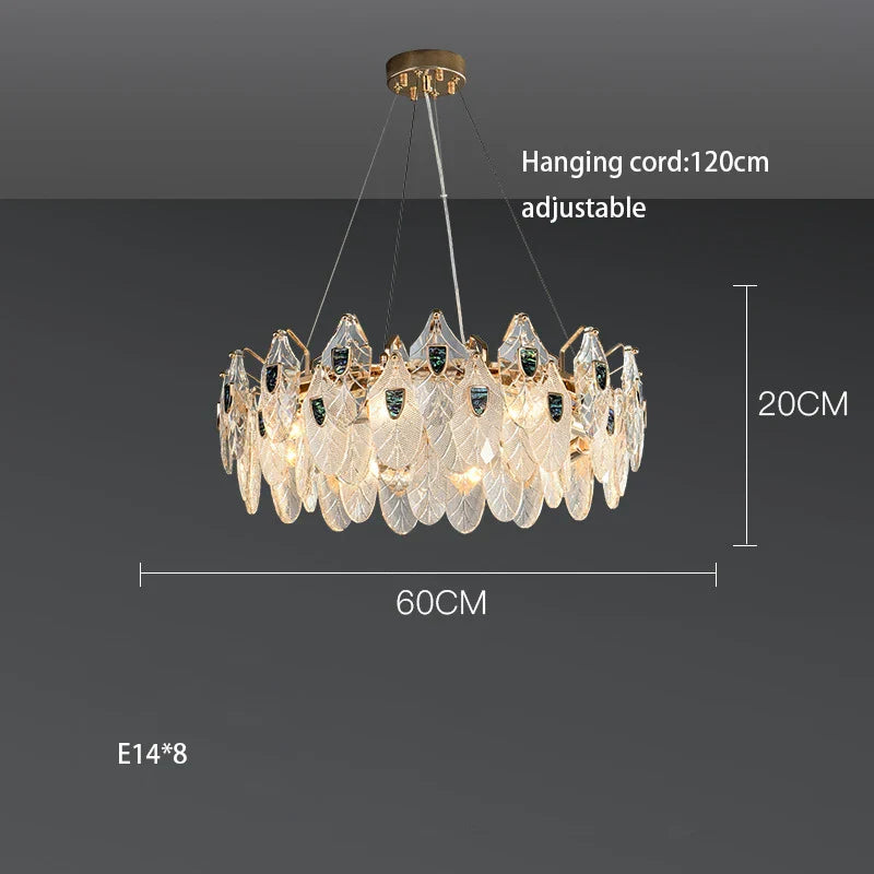 Petal-Shaped Ceiling Chandelier - A Unique Bedroom and Living Room Lighting Fixture