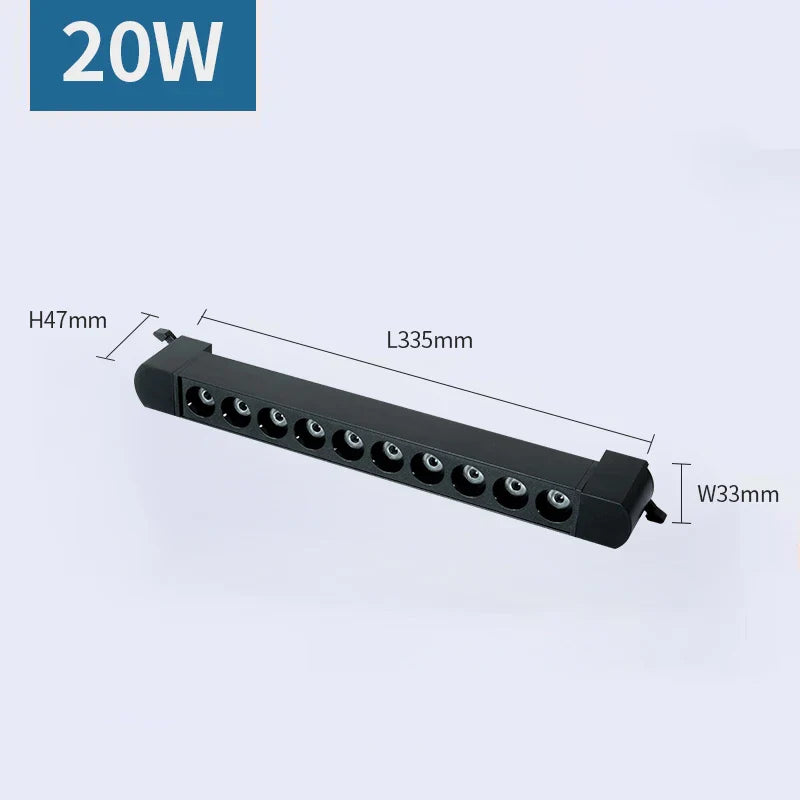 3-Wire LED Track Light - Ceiling Spot Lamp for Clothing Shops