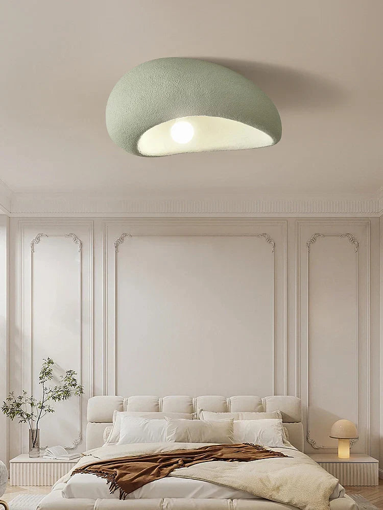French Minimalist Wabi-Sabi Colorful LED Ceiling Light - Perfect for Bedrooms, Studies, and Living Room Decor
