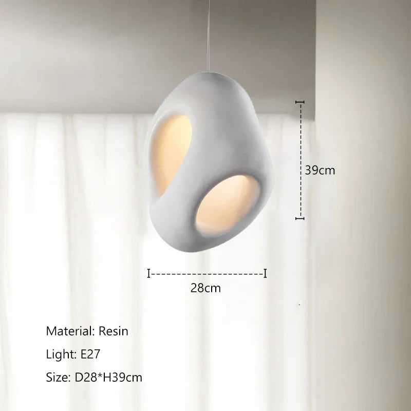 Nordic Creative Wabi-Sabi Wind LED Pendant Lights - Unique Home Decor for Bedrooms, Dining Rooms, and Bedside Lighting